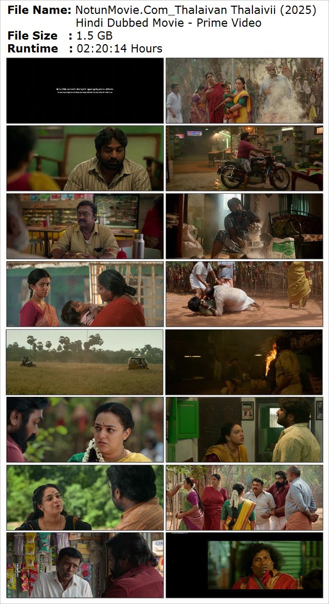 Thalaivan Thalaivii (2025) Hindi Dubbed Movie - Prime Video